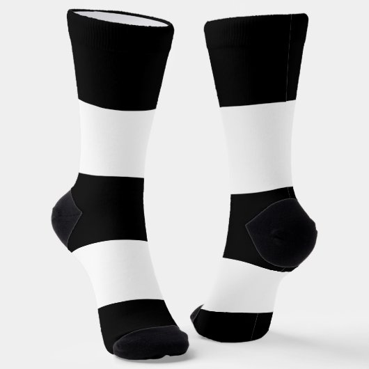 Heteroseksueel zwart wit gestreept LGBT Sokken (Gebogen)