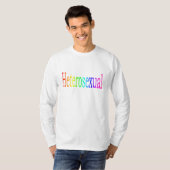 Heteroseksuele regenboog t-shirt (Voorkant volledig)