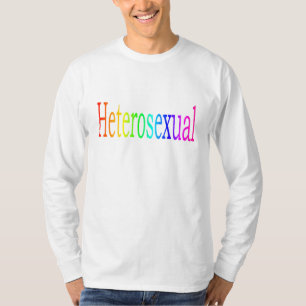 Heteroseksuele regenboog t-shirt