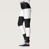 Heteroseksuele vlag Zwart Wit Gestreept LGBT Leggings (Links)