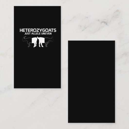 Heterozygoten Just Allele Uneven Funny Genetics Visitekaartje (Voorkant / Achterkant)
