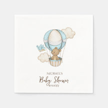 Hetetballon Teddybeer Wolk Vogel Baby Shower
