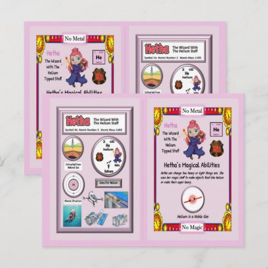 Hetha - Helium Trading Kaart (Voorkant / Achterkant)