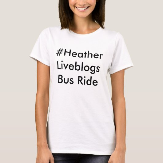 #Hether liveblogs T-shirt (Voorkant)