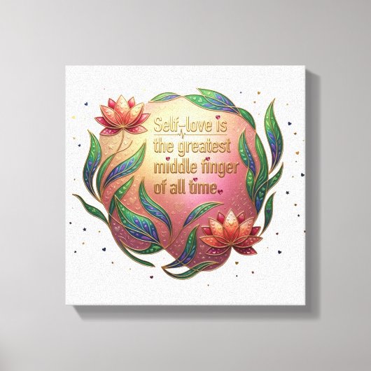 Hetsoevereine Hart Canvas Afdruk (Voorkant)