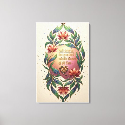 Hetsoevereine Hart Canvas Afdruk (Voorkant)