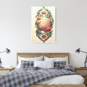 Hetsoevereine Hart Canvas Afdruk (Insitu (Slaapkamer))