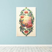 Hetsoevereine Hart Canvas Afdruk (Insitu (Houten vloer))