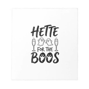 Hette Voor De Boos Halloween Geest Feest T-shirt D Notitieblok