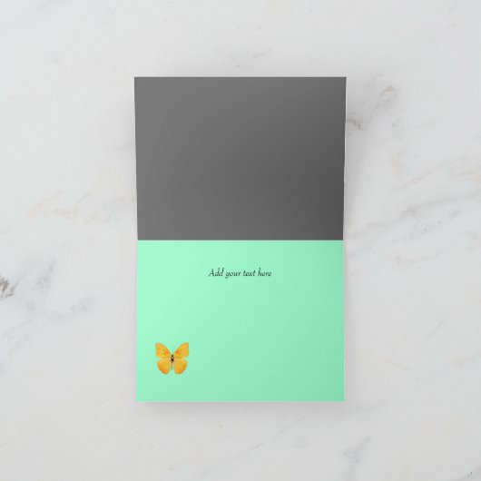 Hette witte meisjesfiets bedankkaart (Binnen)