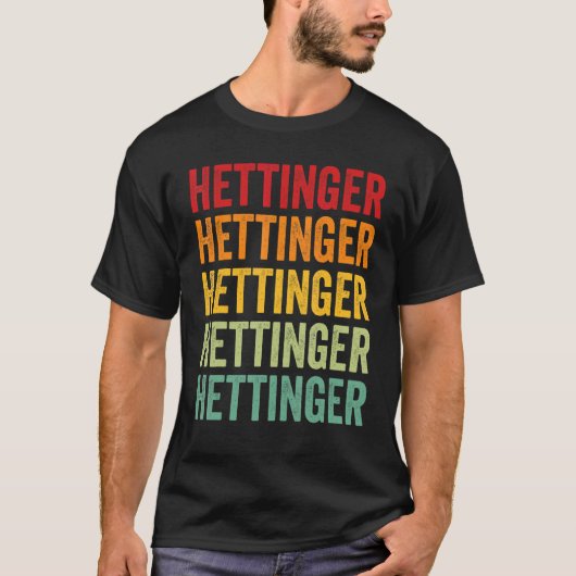 Hettinger County North Dakota Rainbow Text Design T-shirt (Voorkant)