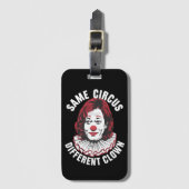 Hetzelfde Circus Verschillende Clown Anti Kamala 2 Bagagelabel (Voorkant (verticaal))