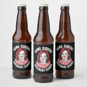 Hetzelfde Circus Verschillende Clown Anti Kamala 2 Bier Etiket (Flessen)