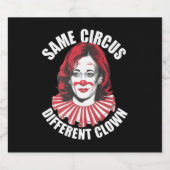 Hetzelfde Circus Verschillende Clown Anti Kamala 2 Bier Etiket (Enkel label)