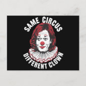 Hetzelfde Circus Verschillende Clown Anti Kamala 2 Briefkaart (Voorkant)