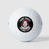 Hetzelfde Circus Verschillende Clown Anti Kamala 2 Golfballen (Voorkant)