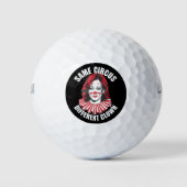Hetzelfde Circus Verschillende Clown Anti Kamala 2 Golfballen (Voorkant)