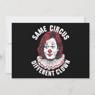 Hetzelfde Circus Verschillende Clown Anti Kamala 2 Kaart