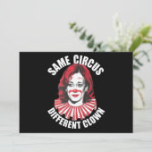 Hetzelfde Circus Verschillende Clown Anti Kamala 2 Kaart (Staand voorkant)