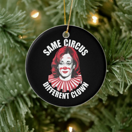 Hetzelfde Circus Verschillende Clown Anti Kamala 2 Keramisch Ornament (Boom)