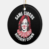 Hetzelfde Circus Verschillende Clown Anti Kamala 2 Keramisch Ornament (Links)