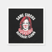 Hetzelfde Circus Verschillende Clown Anti Kamala 2 Servet (Voorkant)