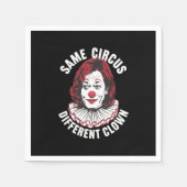 Hetzelfde Circus Verschillende Clown Anti Kamala 2 Servet (Voorkant)