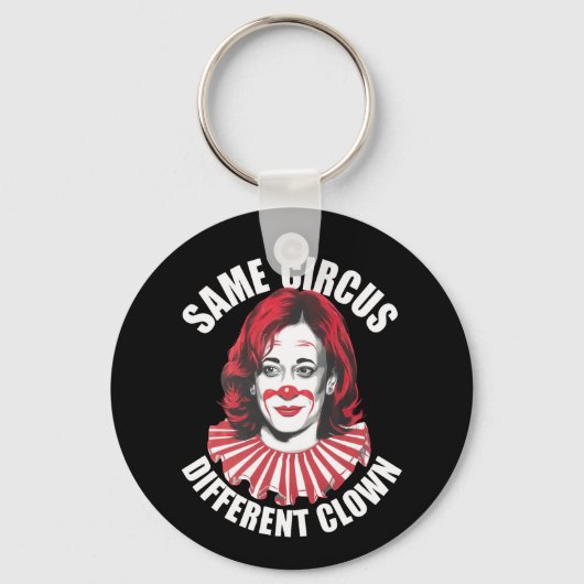 Hetzelfde Circus Verschillende Clown Anti Kamala 2 Sleutelhanger (Voorkant)