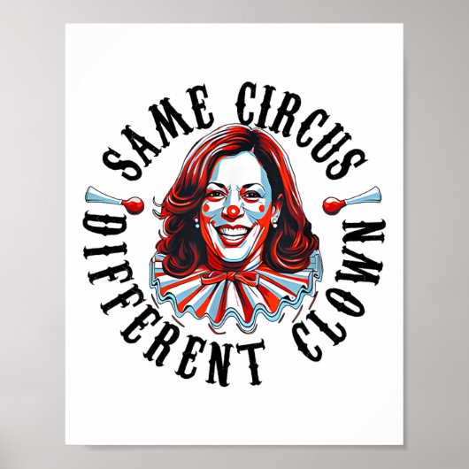 Hetzelfde circus Verschillende clown Grappig Kamal Poster (Voorkant)