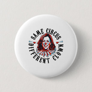 Hetzelfde circus Verschillende clown Grappig Kamal Ronde Button 5,7 Cm