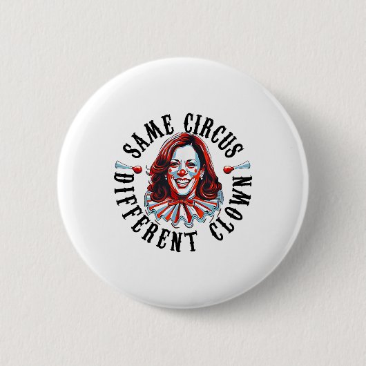 Hetzelfde circus Verschillende clown Grappig Kamal Ronde Button 5,7 Cm (Voorkant)
