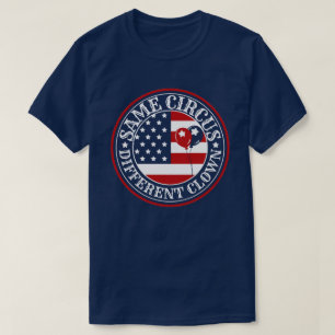 Hetzelfde Circus Verschillende Clown USA T-shirt