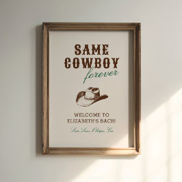 Hetzelfde Cowboy voor altijd vrijgezellenweekend Poster