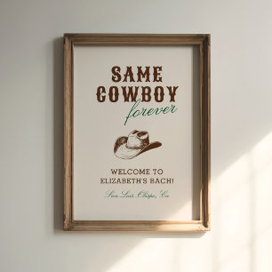 Hetzelfde Cowboy voor altijd vrijgezellenweekend Poster