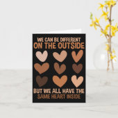 Hetzelfde hart binnen diversiteit liefde eenheid z kaart (Gele Bloem)