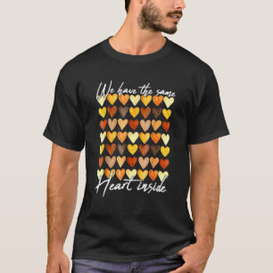 Hetzelfde hart in de zwarte geschiedenis van Melan T-shirt
