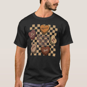 Hetzelfde hart in hart zwarte geschiedenis t-shirt
