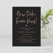 Hetzelfde Huwelijksgelofte BEWERKBARE KLEUR Wijzig Save The Date (Staand voorkant)