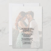 Hetzelfde liefde, andere datum Huwelijk typografie Aankondiging (Achterkant)