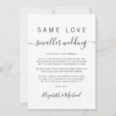 Hetzelfde liefde, kleinere bruiloft aankondiging (Voorkant)