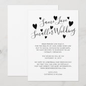 Hetzelfde liefde Kleinere bruiloft Afslanken Wijzi Aankondiging (Voorkant / Achterkant)