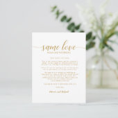 Hetzelfde liefde, kleinere bruiloft, bruiloft inpe briefkaart (Staand voorkant)