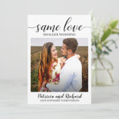 Hetzelfde liefde, kleinere bruiloft, bruiloft inpe kaart (Staand voorkant)