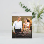 Hetzelfde liefde Minder Trouw Aankondiging Foto Briefkaart (Staand voorkant)