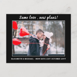 Hetzelfde liefde Nieuwe plannen bewaar datum BUDGE Briefkaart