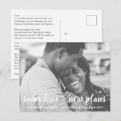 Hetzelfde liefde Nieuwe plannen Brief BEGROTING Fo Briefkaart (Voorkant / Achterkant)