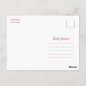 Hetzelfde liefde Schattig hart Downsized Trouwkaar Briefkaart (Achterkant)