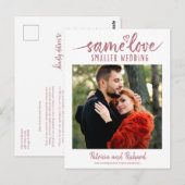 Hetzelfde liefde Schattig hart Downsizen Huwelijk  Briefkaart (Voorkant / Achterkant)