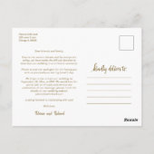 Hetzelfde liefde Schattig hart Downsizen Huwelijk  Briefkaart (Achterkant)