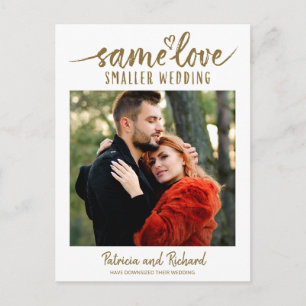 Hetzelfde liefde Schattig hart Downsizen Huwelijk  Briefkaart